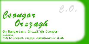 csongor orszagh business card